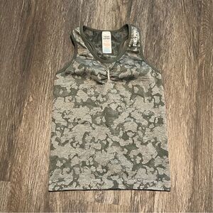 Gymshark Green Camouflage Tank